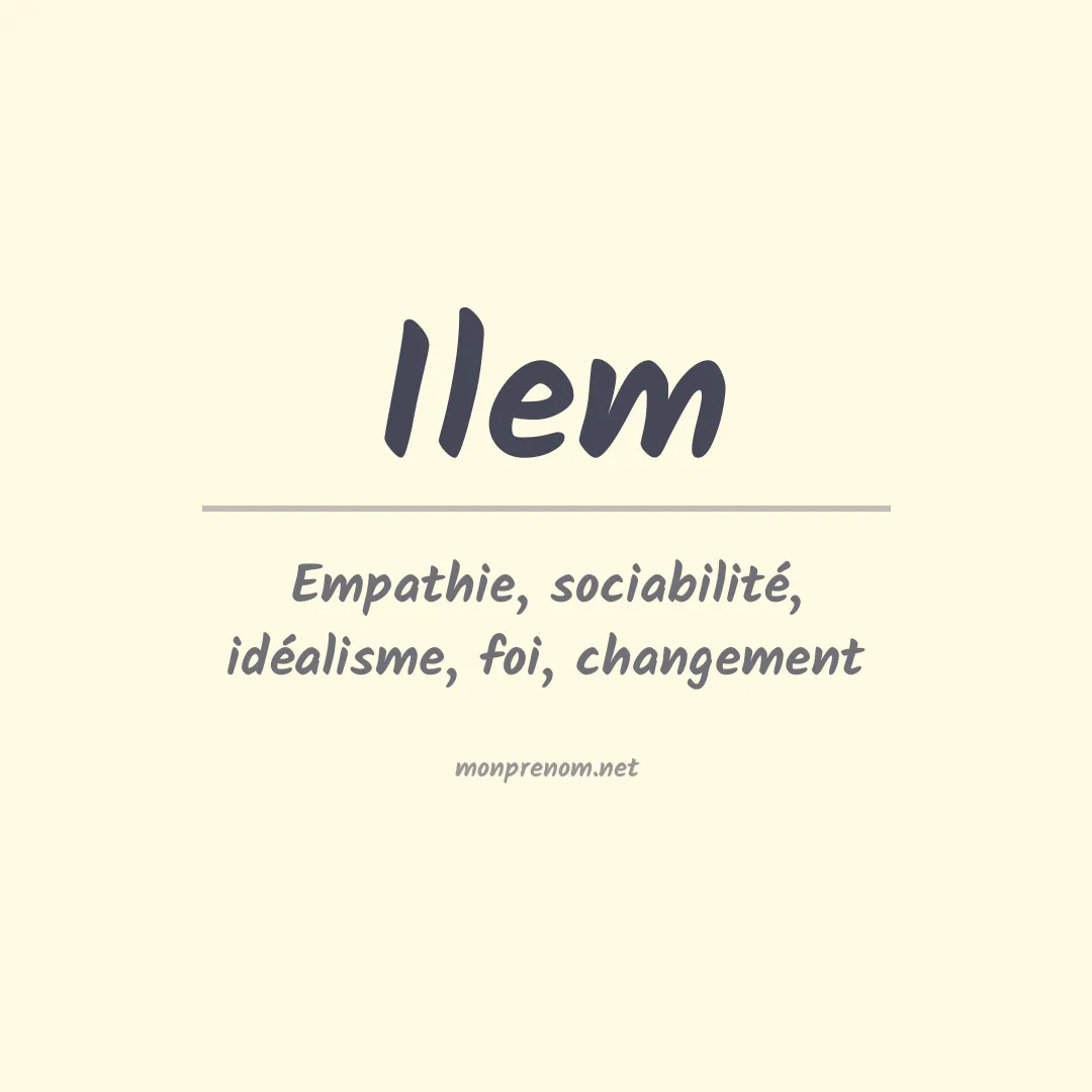 Prénom Ilem
