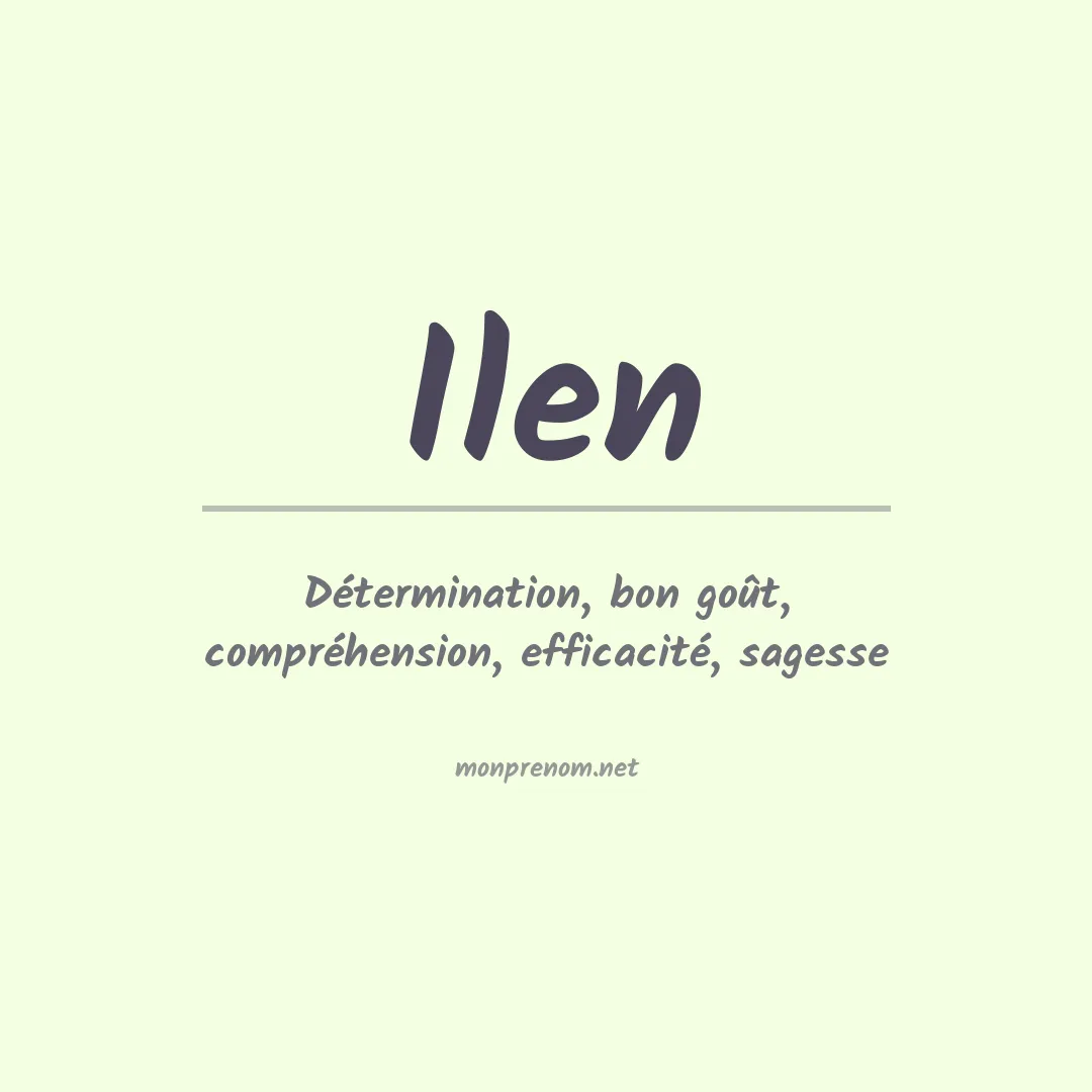 Prénom Ilen