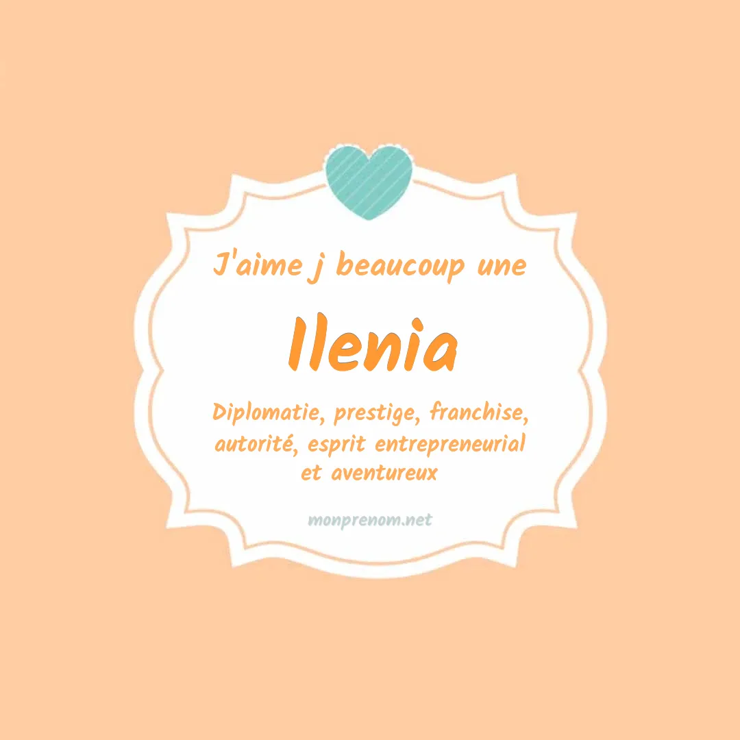 J'aime beaucoup Ilenia