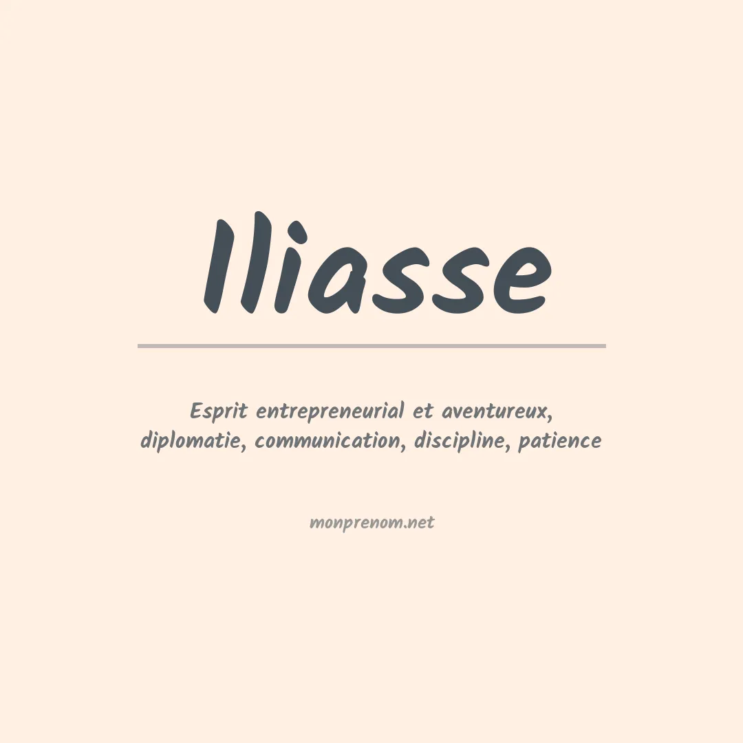 Prénom Iliasse