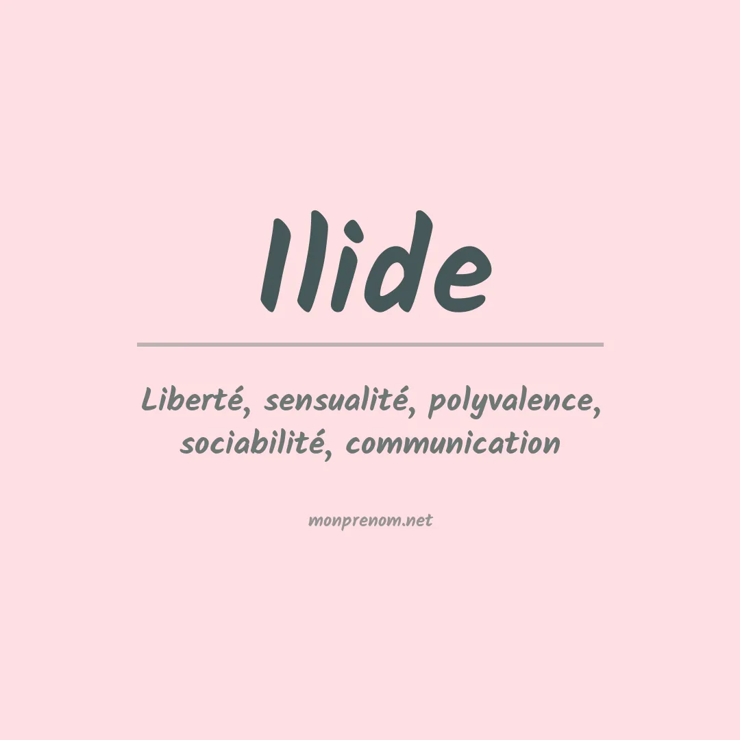 Prénom Ilide