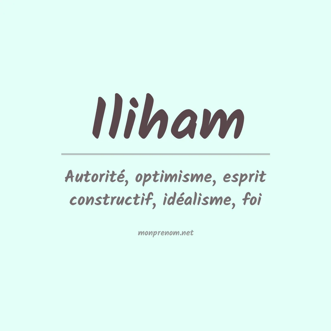 Signification du prénom Iliham