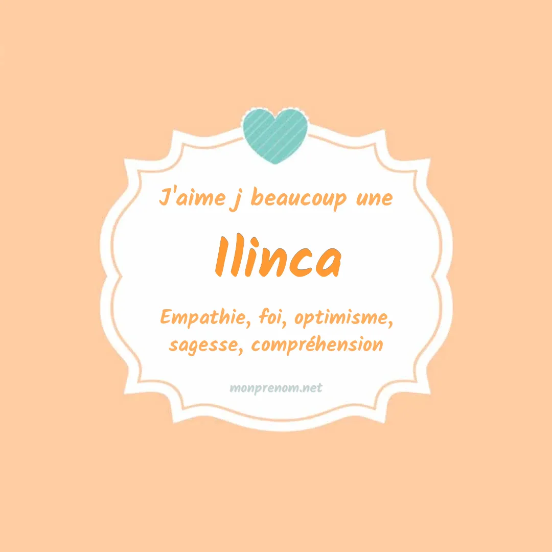 J'aime beaucoup Ilinca