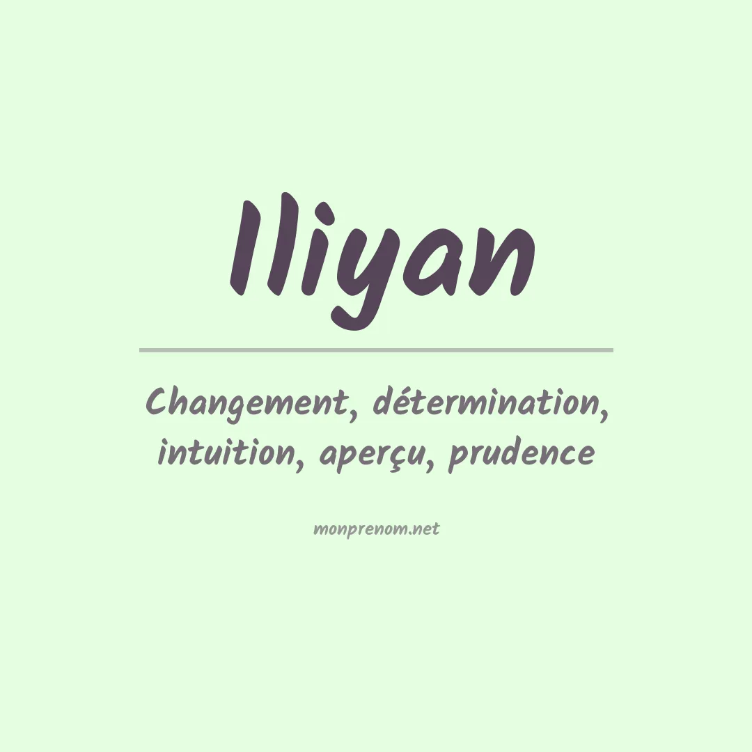 Prénom Iliyan
