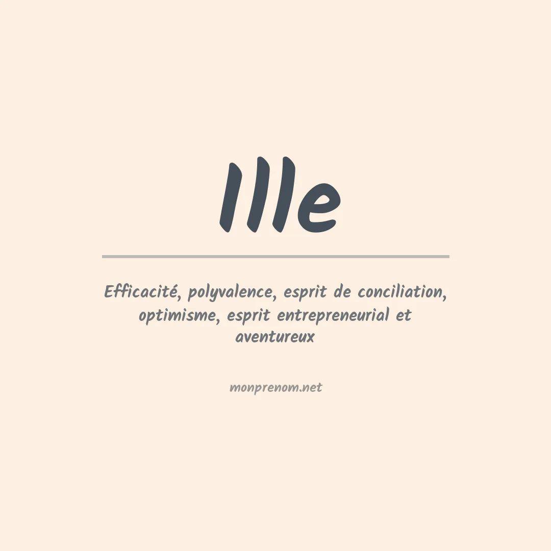 Prénom Ille