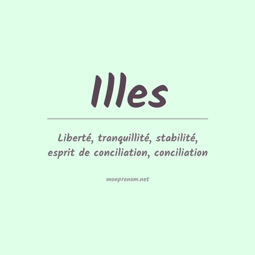 Prénom Illes