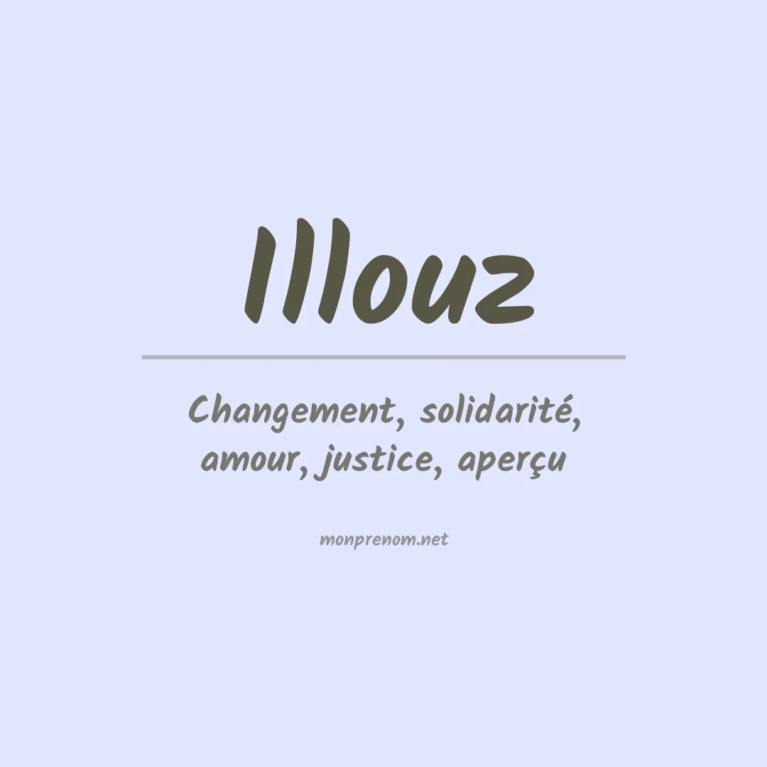 Signification du prénom Illouz