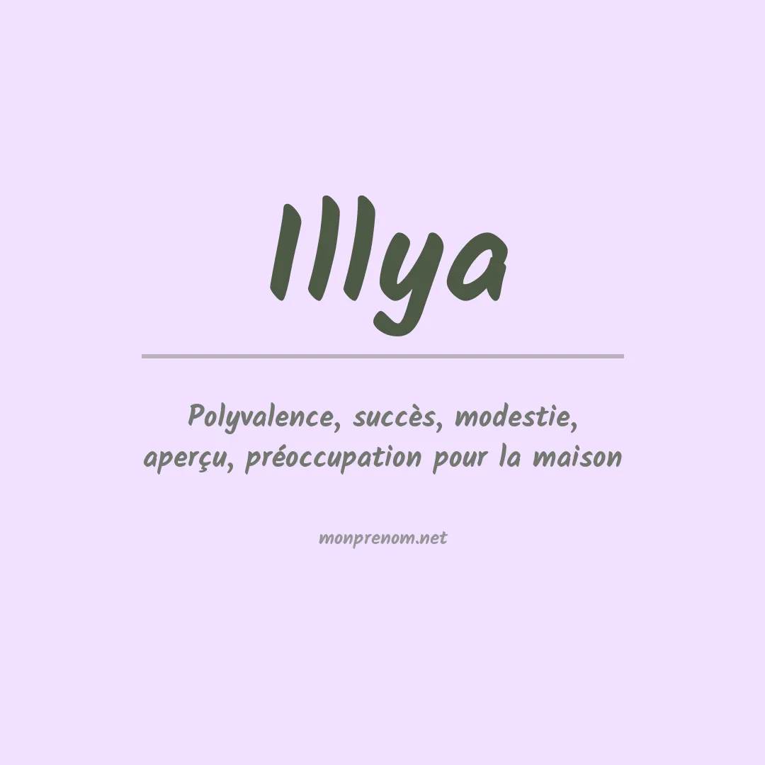 Prénom Illya