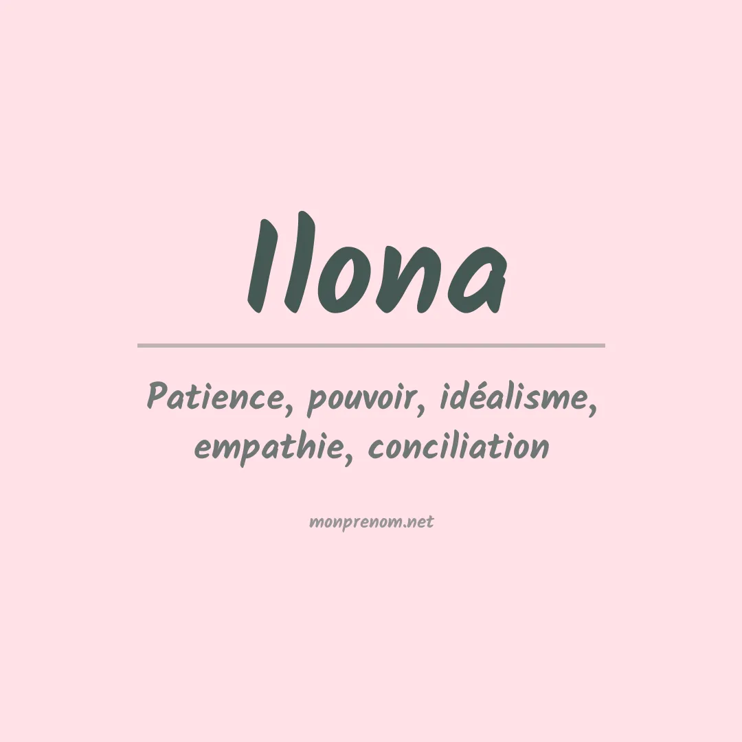 Prénom Ilona