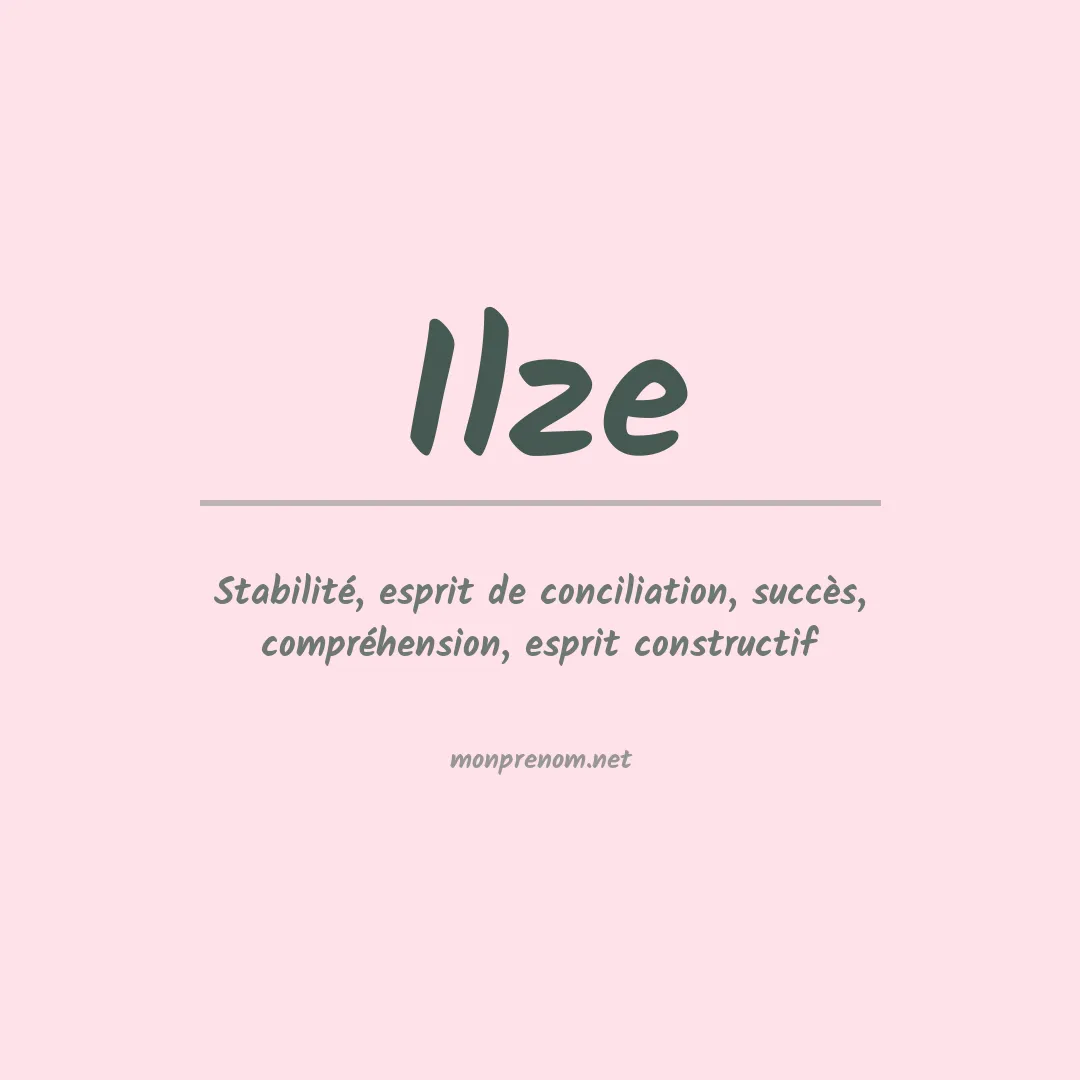 Prénom Ilze