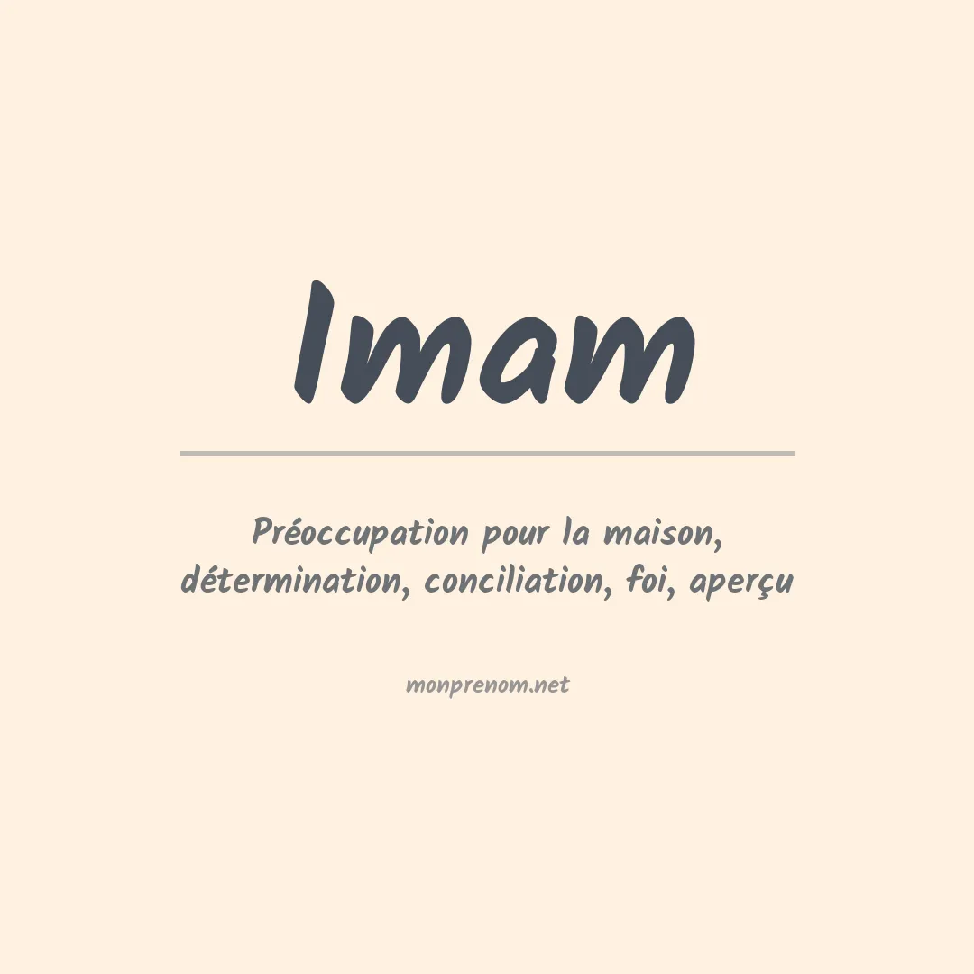 Prénom Imam