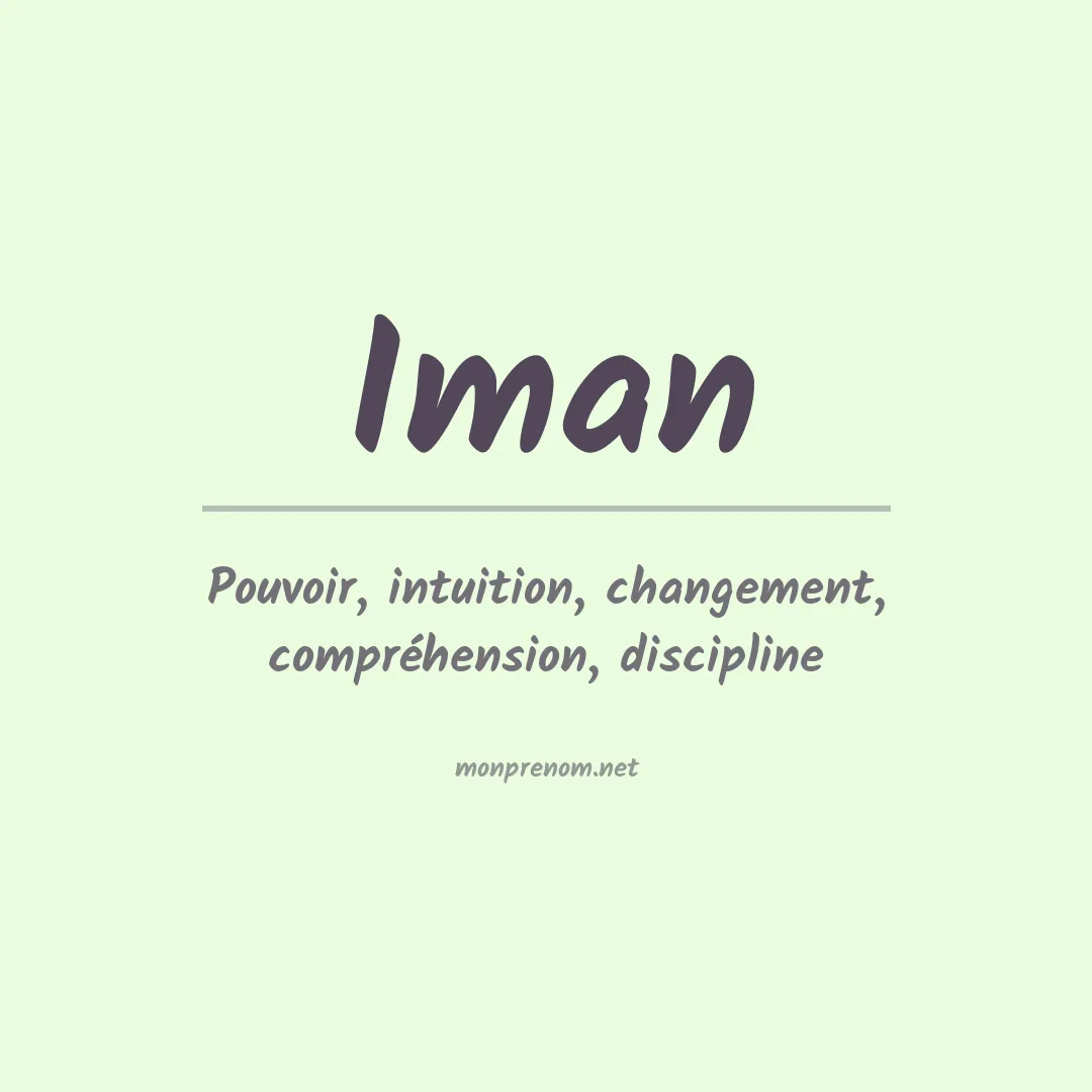 Prénom Iman
