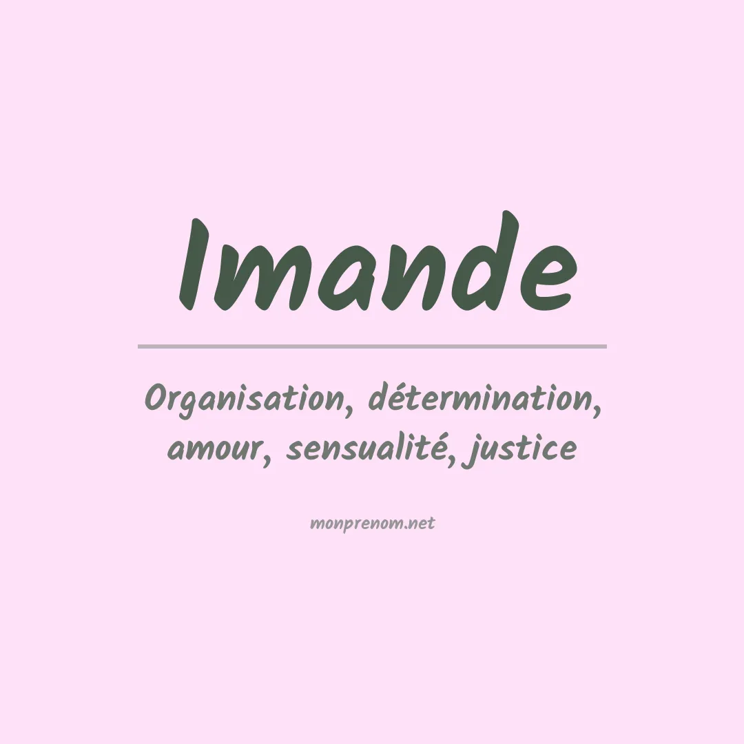 Signification du prénom Imande