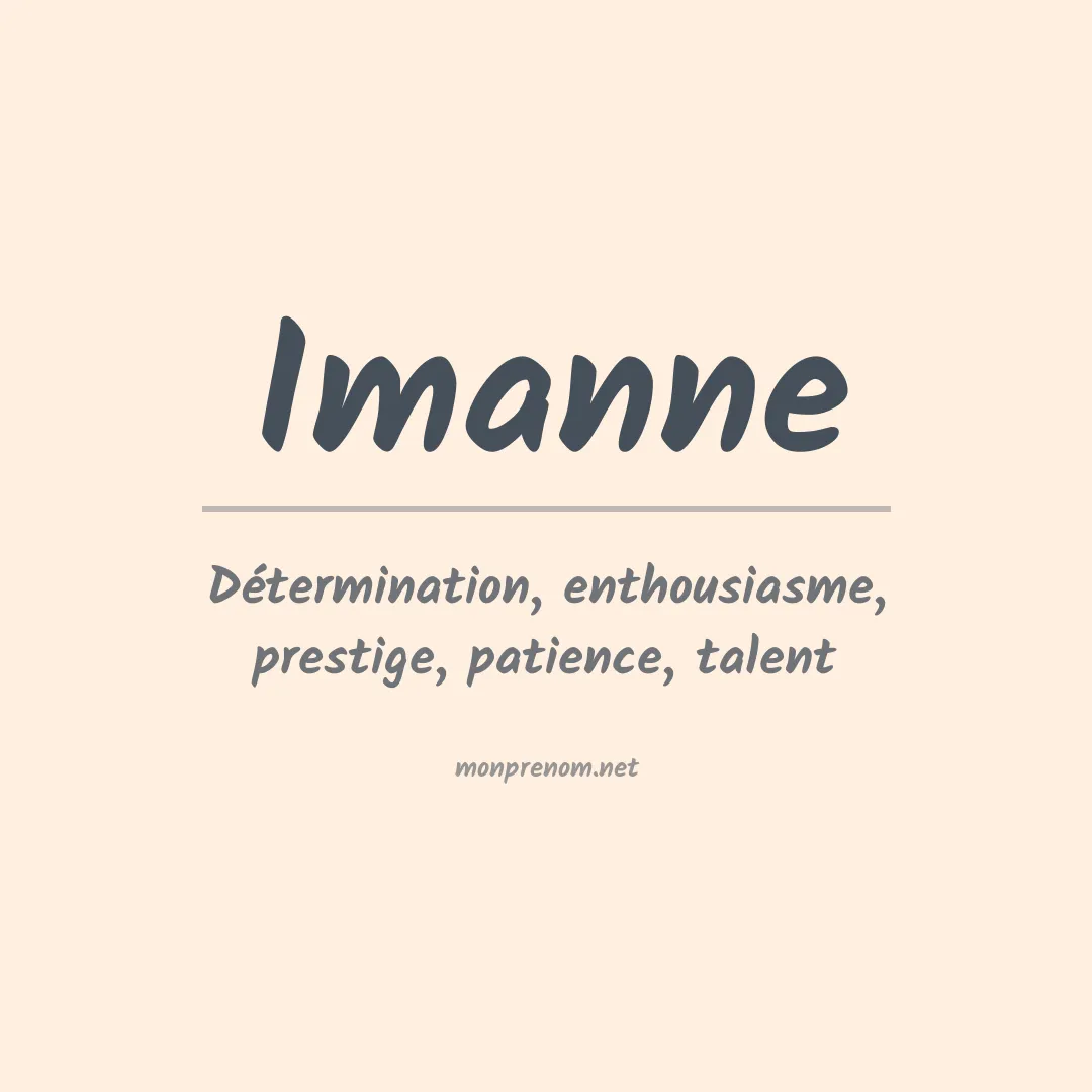 Prénom Imanne