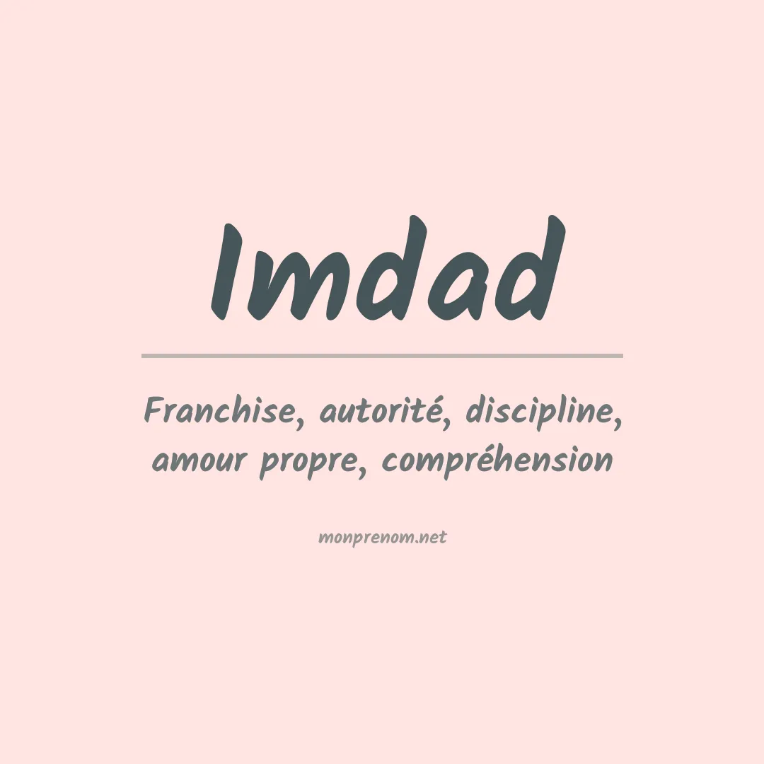 Signification du prénom Imdad
