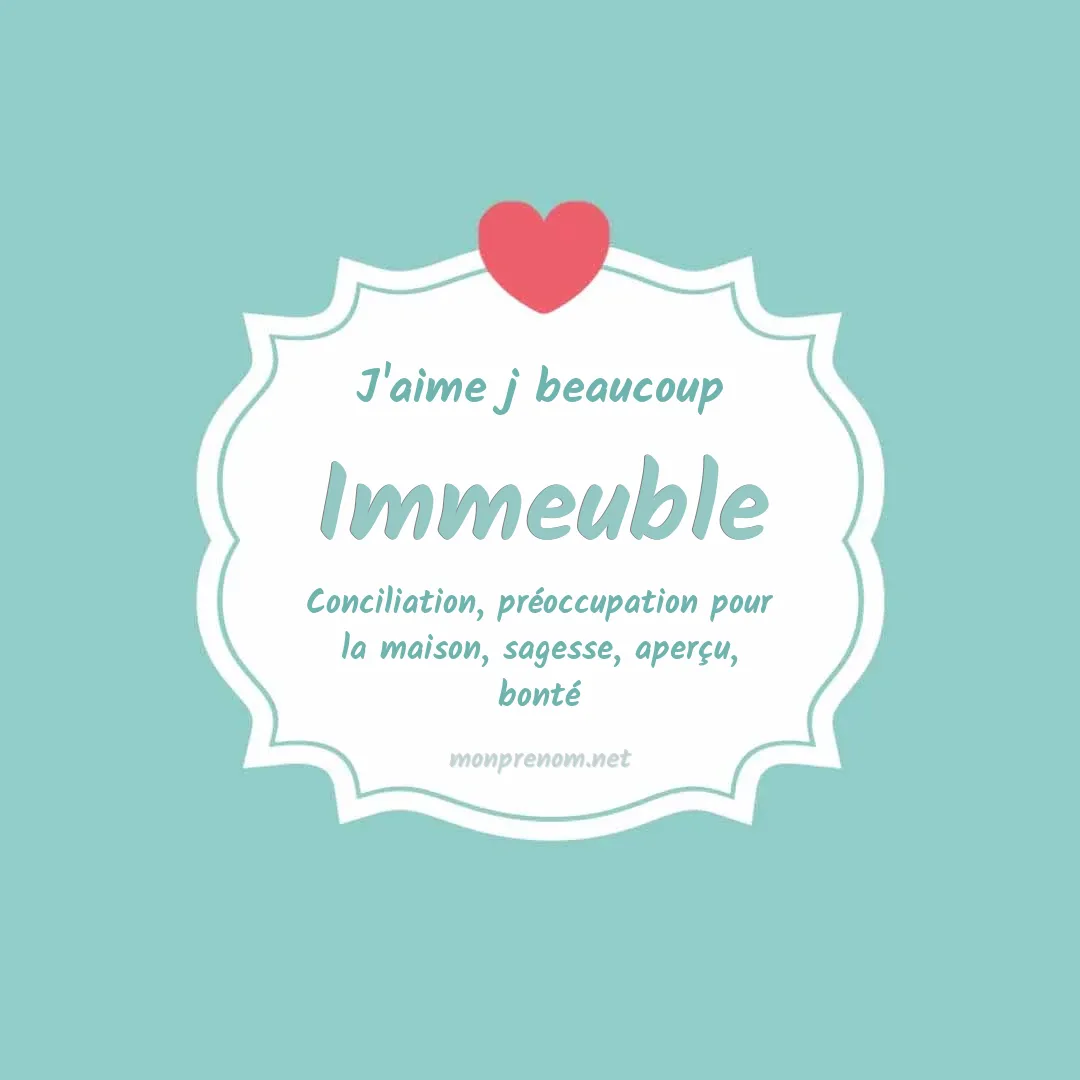 J'aime beaucoup Immeuble
