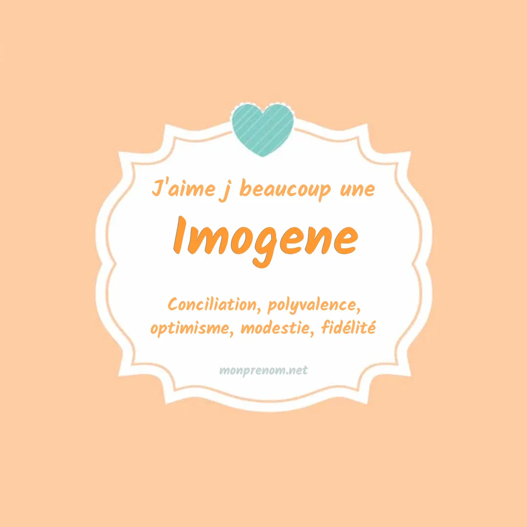 J'aime beaucoup Imogene