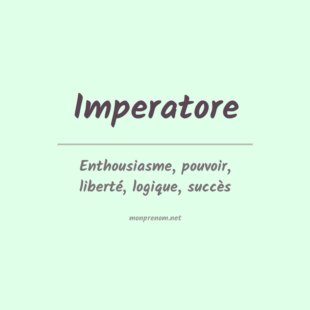 Prénom Imperatore