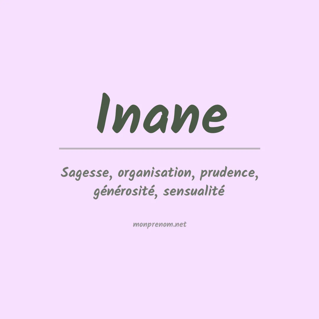 Prénom Inane