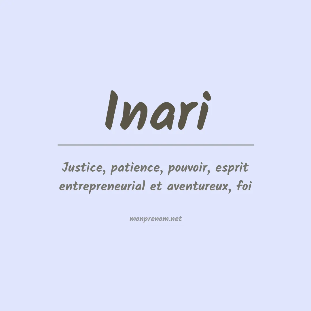 Signification du prénom Inari