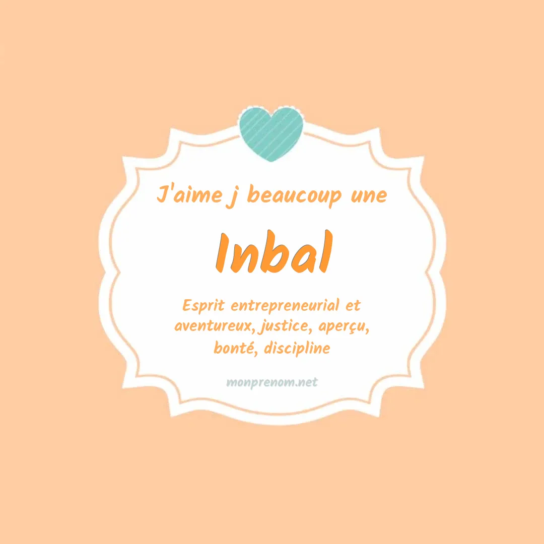 J'aime beaucoup Inbal