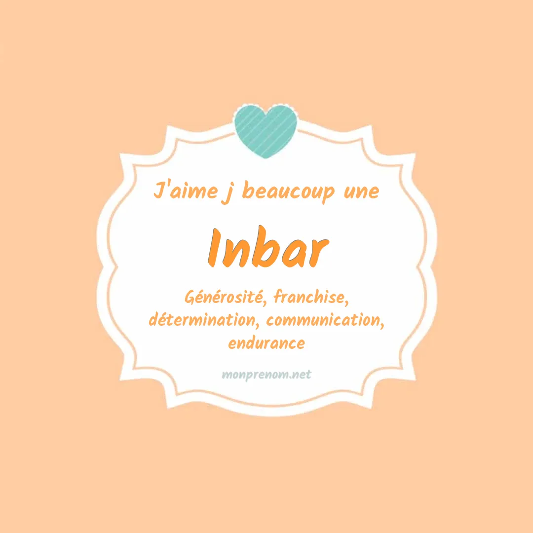 J'aime beaucoup Inbar