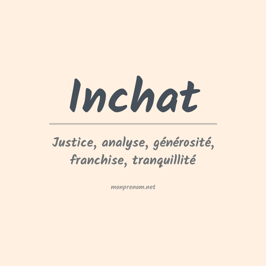 Signification du prénom Inchat