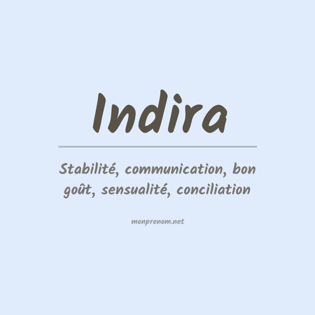 Prénom Indira