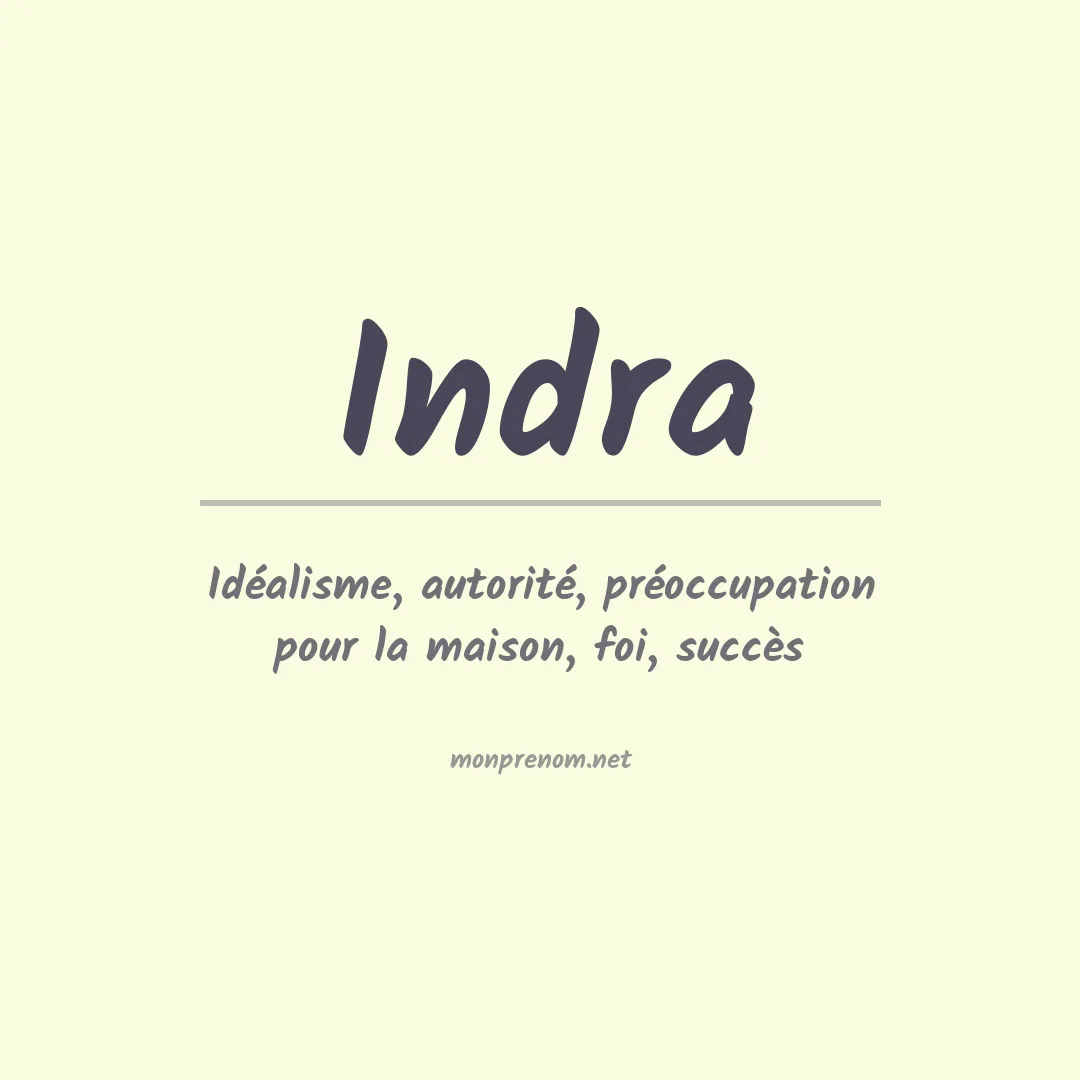 Prénom Indra