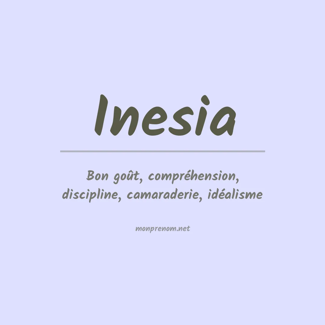 Prénom Inesia