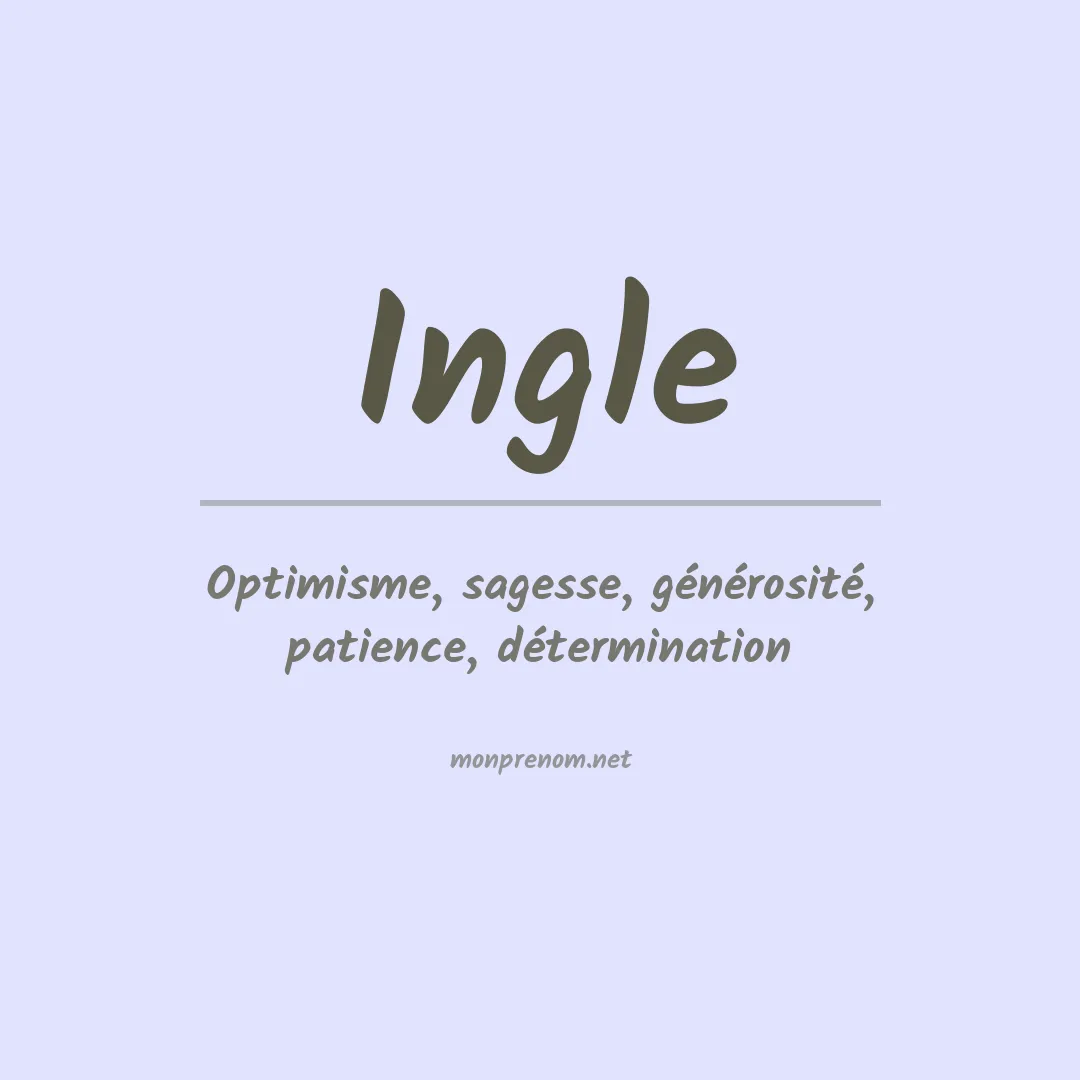 Prénom Ingle