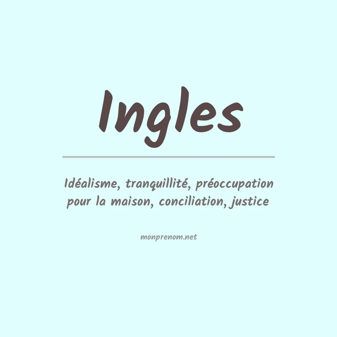Prénom Ingles