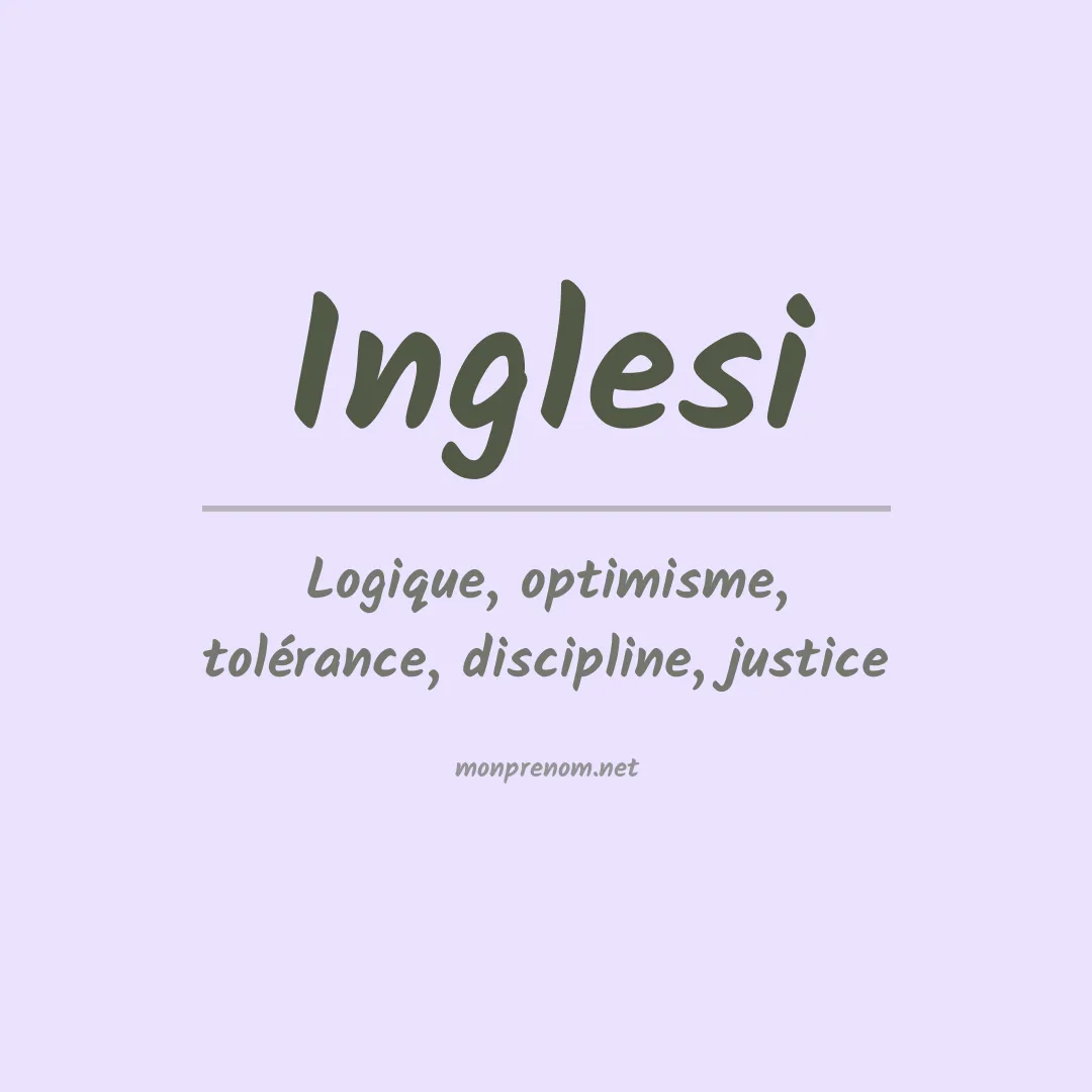 Prénom Inglesi