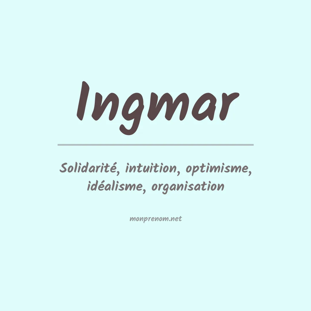 Prénom Ingmar