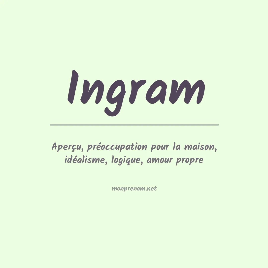 Prénom Ingram