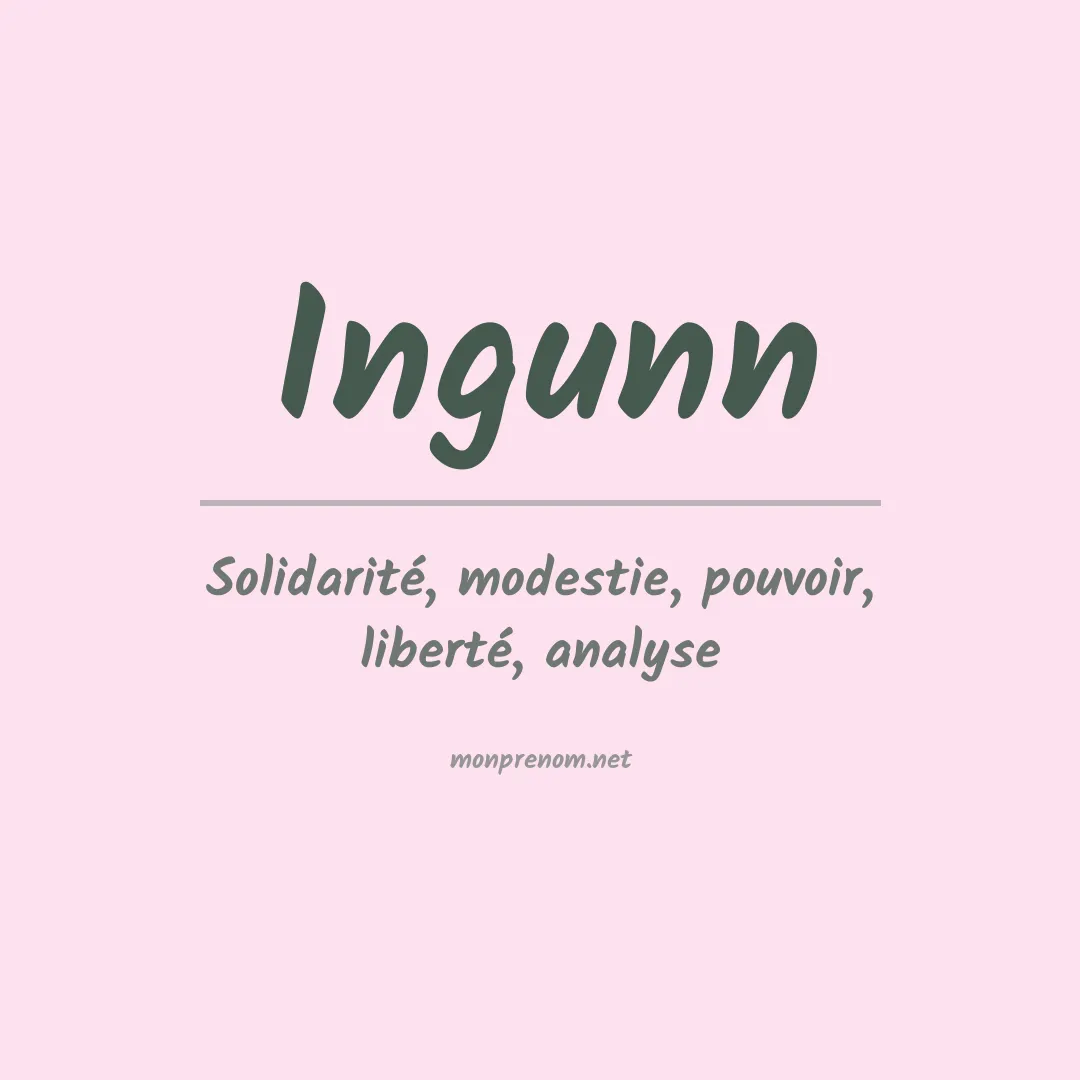 Prénom Ingunn