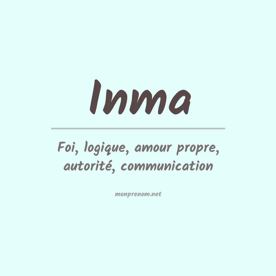 Prénom Inma