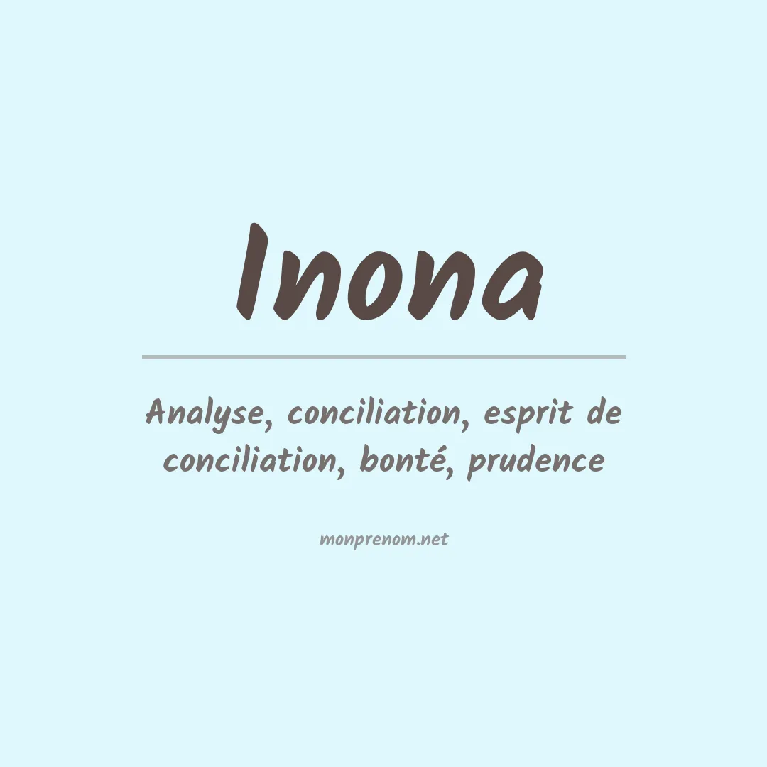 Signification du prénom Inona