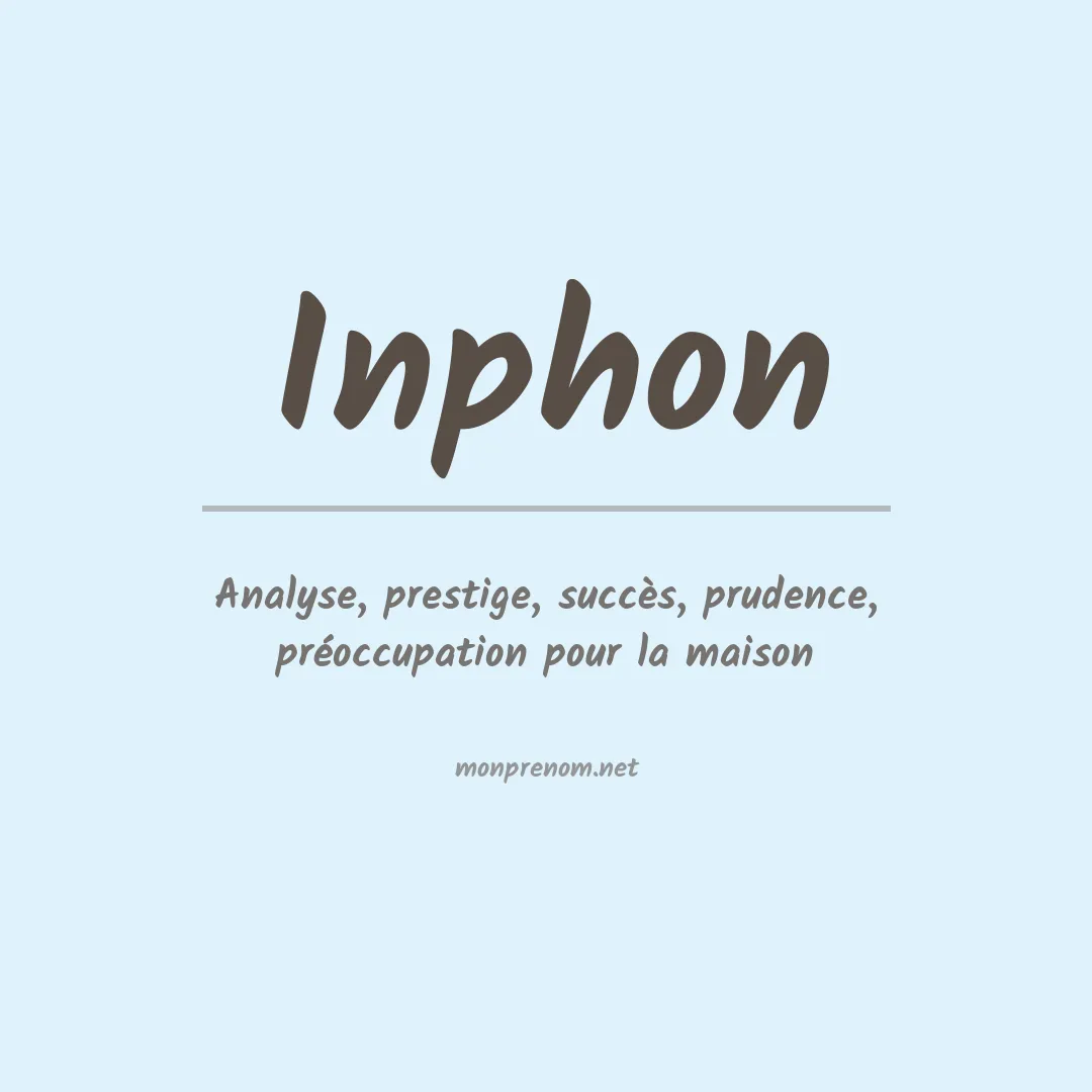 Signification du prénom Inphon