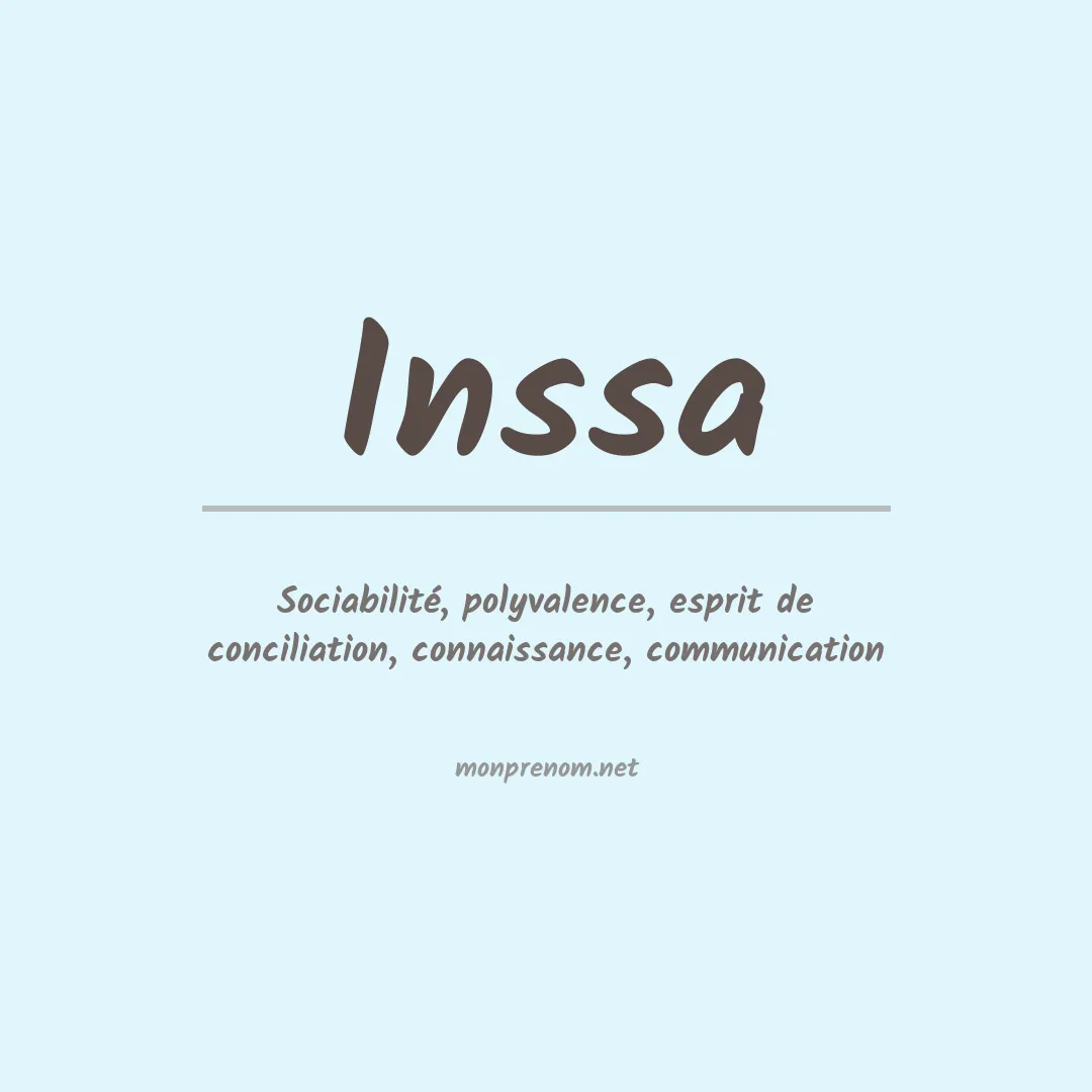 Prénom Inssa