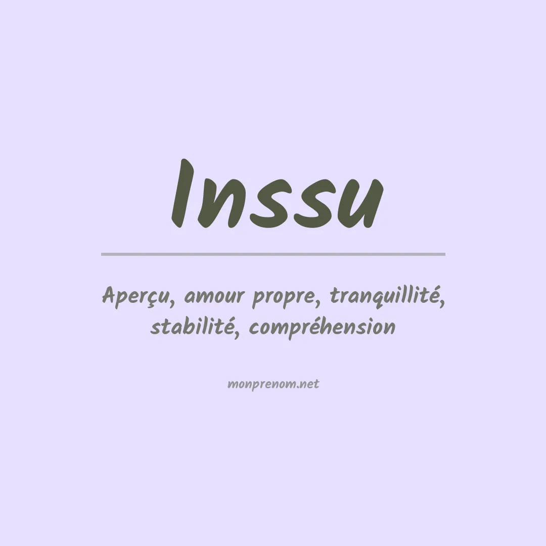 Prénom Inssu