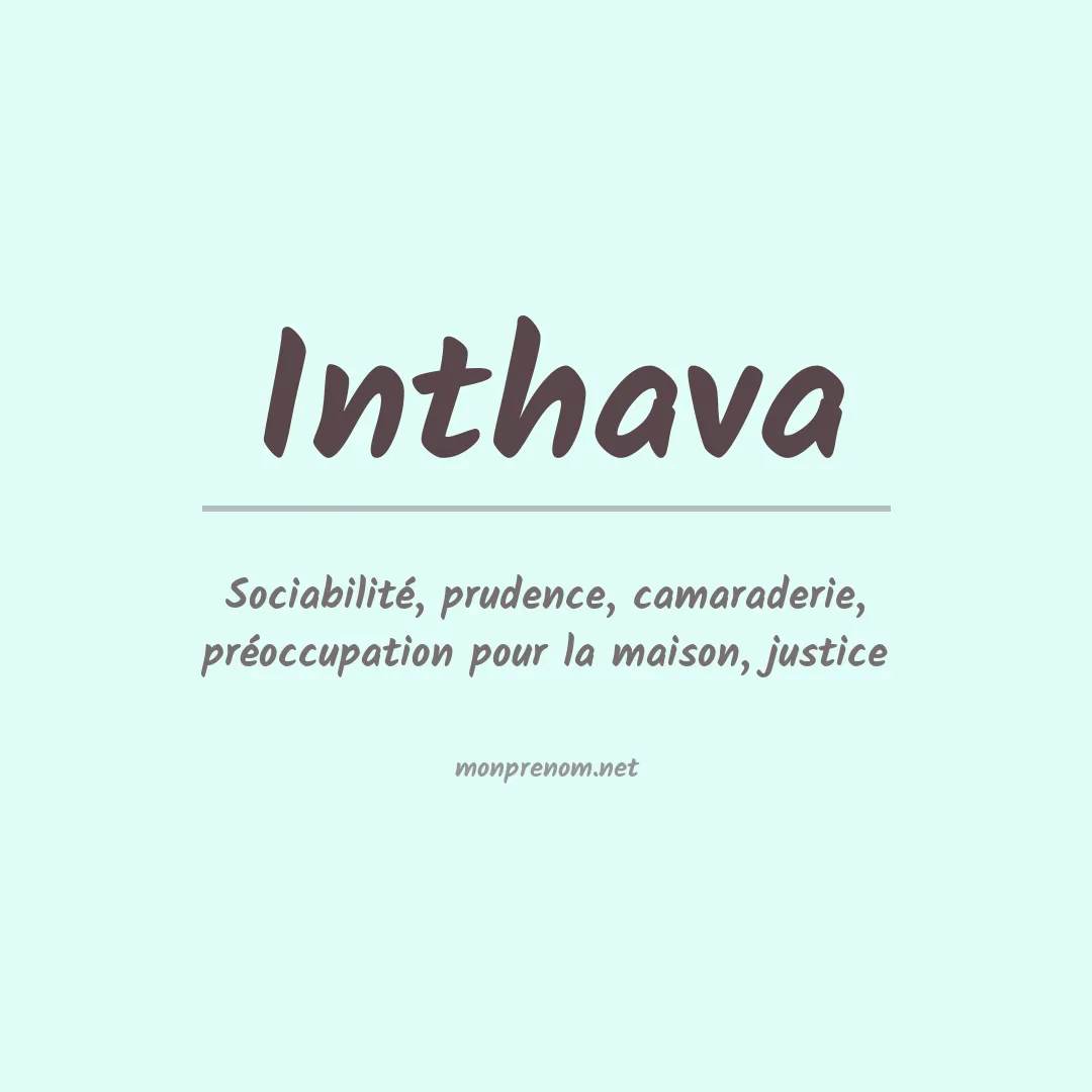 Signification du prénom Inthava