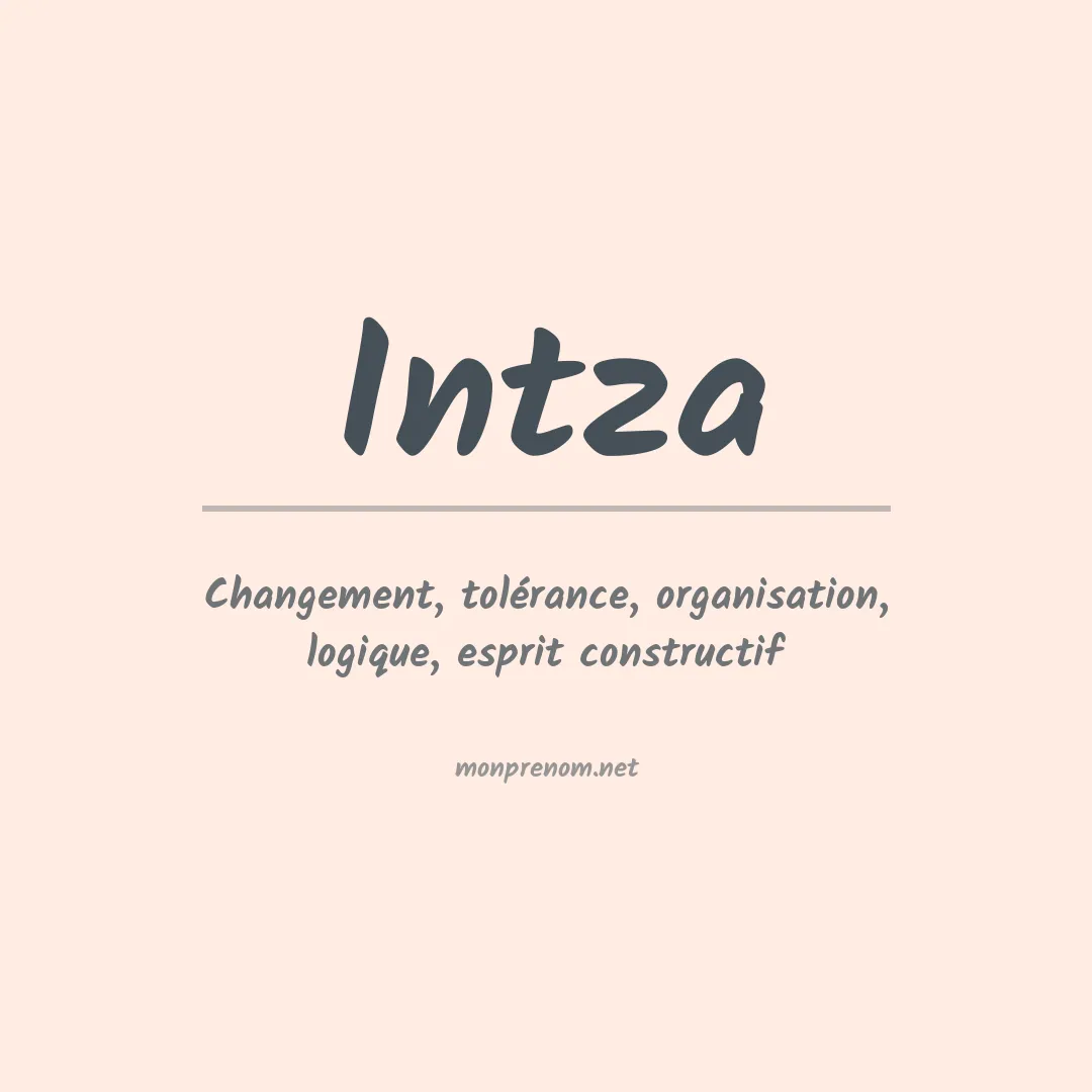 Prénom Intza