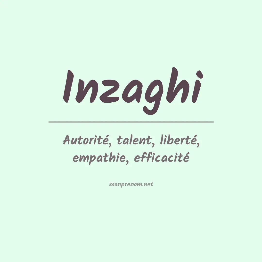 Signification du prénom Inzaghi