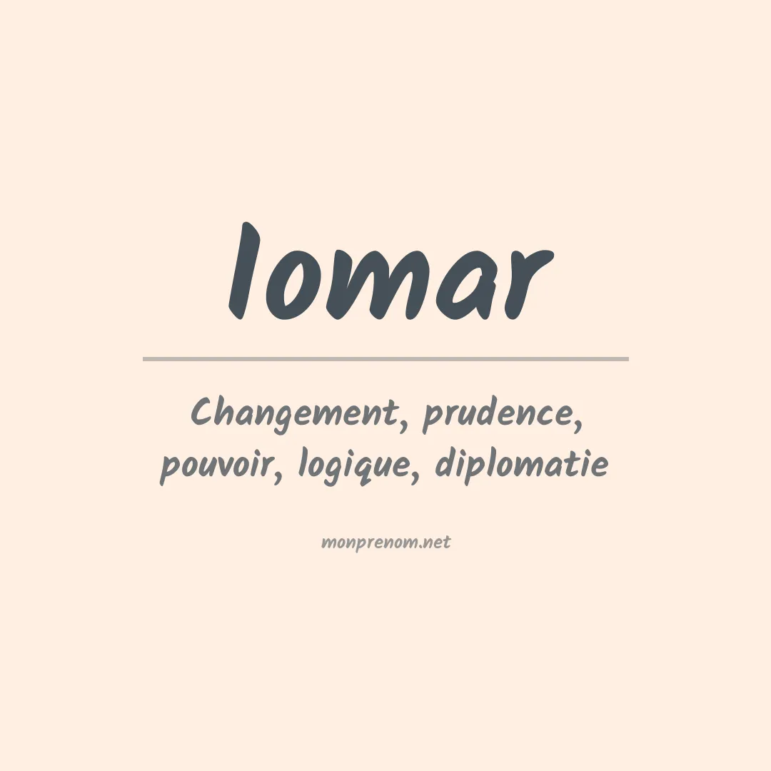 Prénom Iomar
