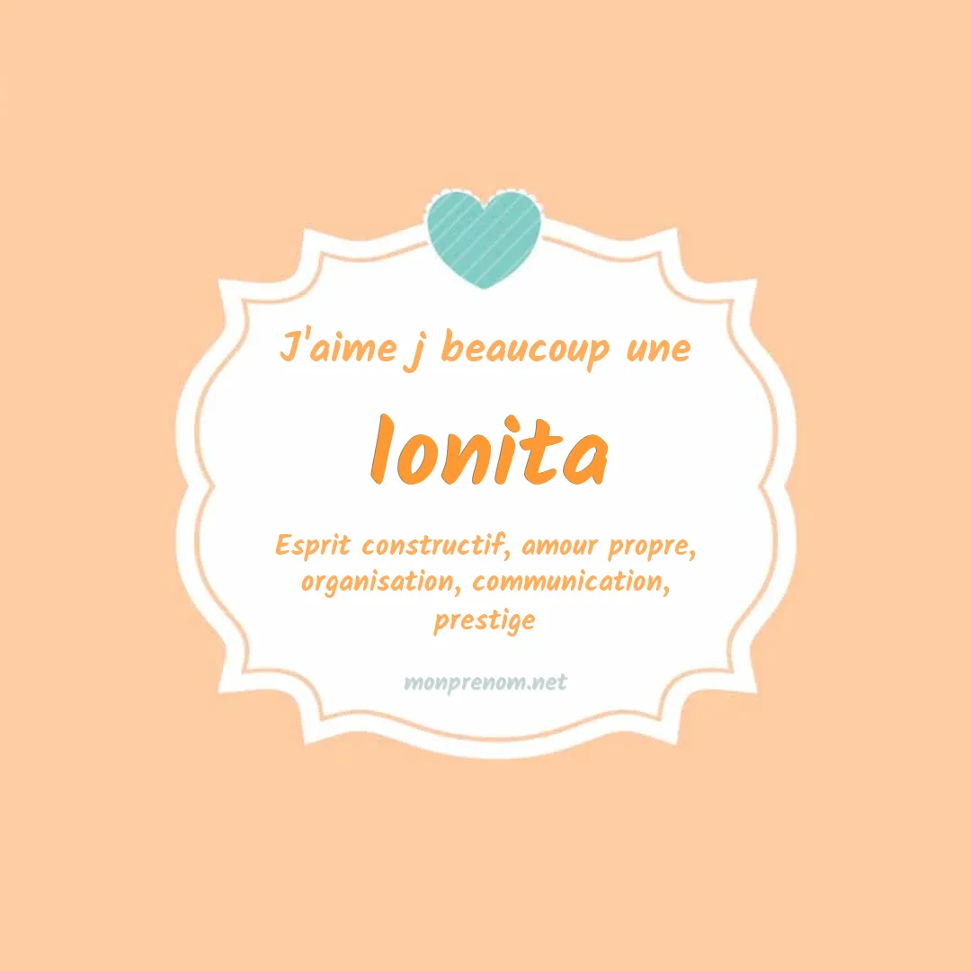 J'aime beaucoup Ionita