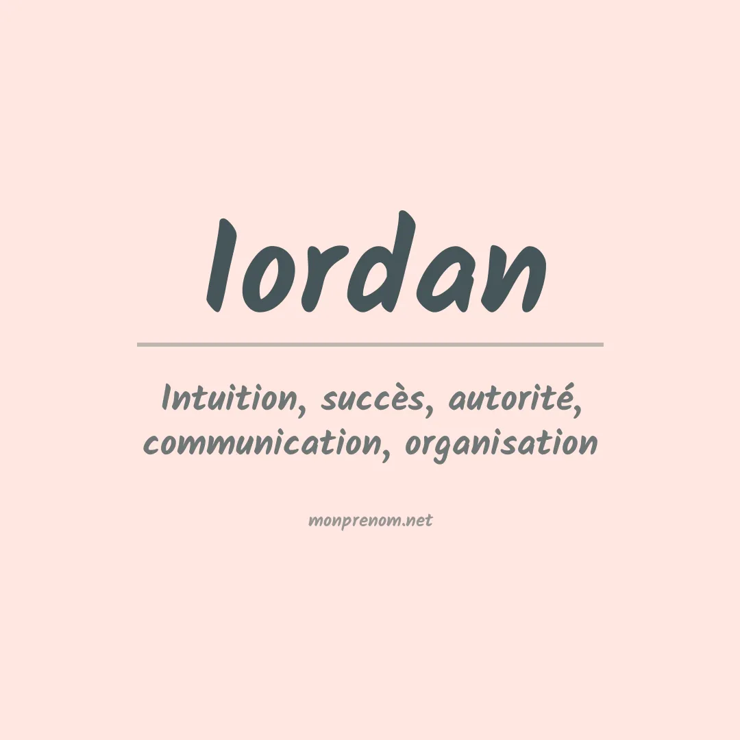 Prénom Iordan