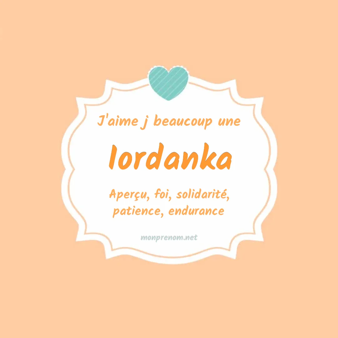J'aime beaucoup Iordanka