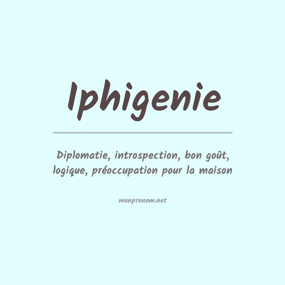 Prénom Iphigenie