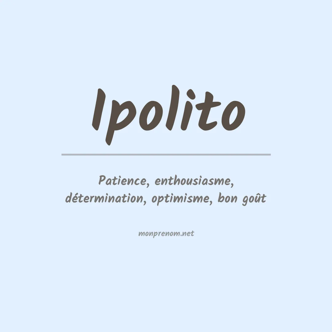 Prénom Ipolito